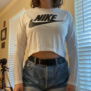 Nike long sleeve crop top
